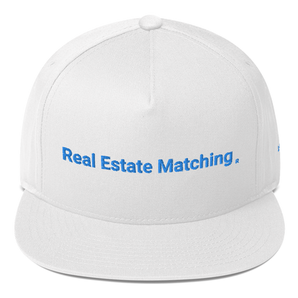 Slovenia Flat Bill Cap Real Estate Matching with 3 Logos