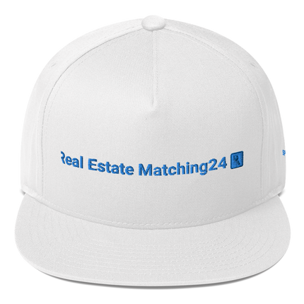 Spain Flat Bill Cap Real Estate Matching24 with 3 Logos.
