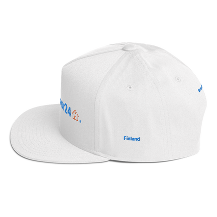 Finland Flat Bill Cap Groundfloor24 with 3 Logos.