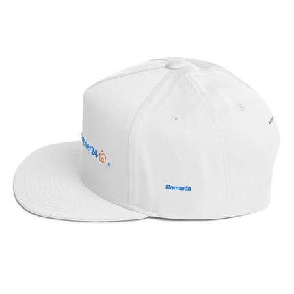 Romania Flat Bill Cap Real Estate Partner24 with 3 Logos.