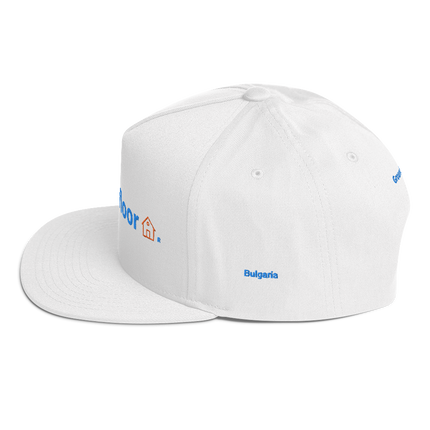Bulgaria Flat Bill Cap Groundfloor with 3 Logos.