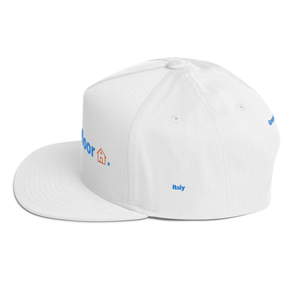 Italy Flat Bill Cap Groundfloor with 3 Logos.