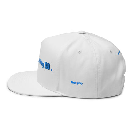 Hungary Flat Bill Cap Real Estate Matching with 3 Logos.