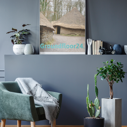 Village Charm Framed poster with Groundfloor24 without House Logo