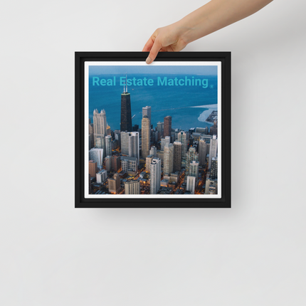 Beutiful Sinari Framed canvas with Real Estate Matching Logo