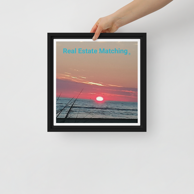 Beutiful Framed canvas with Real Estate Matching Logo