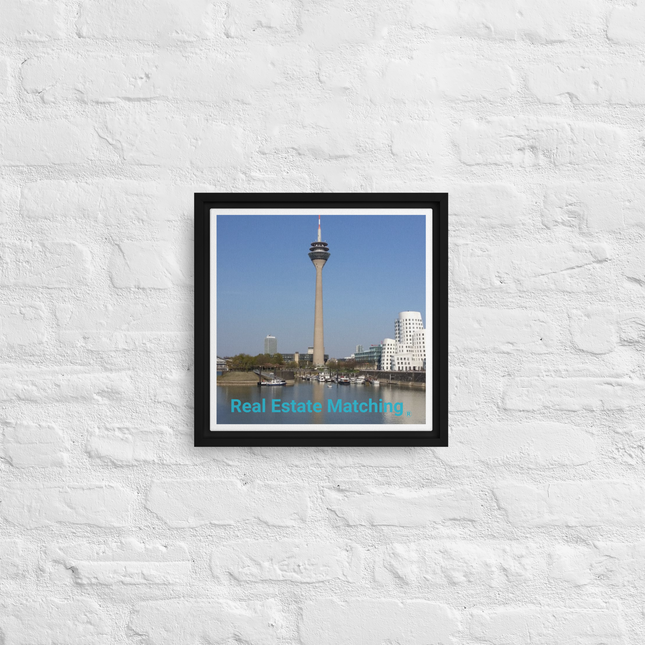 Lovely Sinari Framed canvas with Real Estate Matching Logo