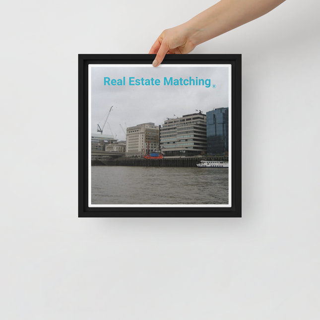 Beautiful Place Framed canvas with Real Estate Matching Logo