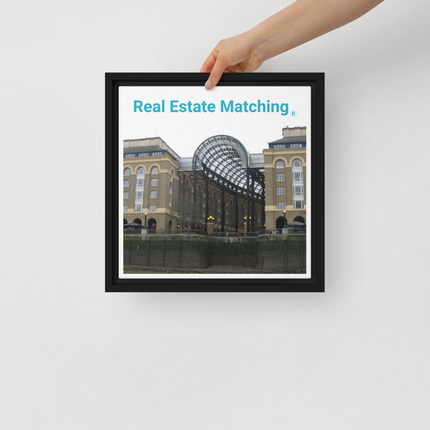 Hay's Galleria Framed canvas with Real Estate Matching Logo
