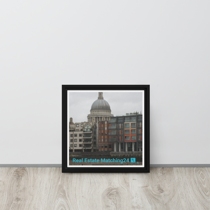 St. Paul's Cathedral Framed canvas with Real Estate Matching24 Logo