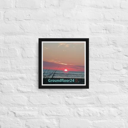 Beutiful Framed canvas with Groundfloor24 Logo