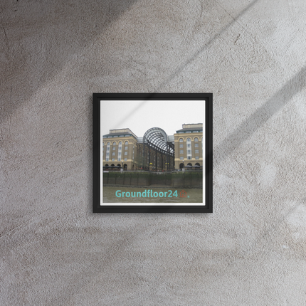 Hay's Galleria Framed canvas with Groundfloor24 Logo