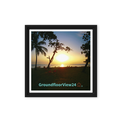 Beautiful Sea View Framed canvas with groundfloorview24 with House Logo