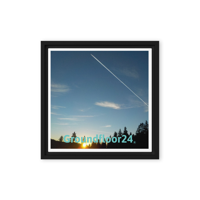 Attractive Sinari Framed canvas with Groundfloor24 without House Logo