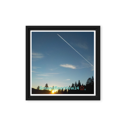 Attractive Sinari Framed canvas with groundfloorview24 with House Logo