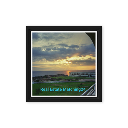 Natural View Framed canvas with realestatematching24 without key Logo