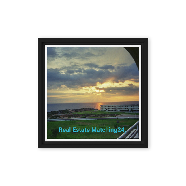 Natural View Framed canvas with realestatematching24 without key Logo