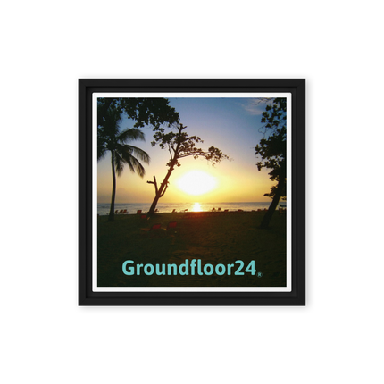 Beautiful Sea View Framed canvas with Groundfloor24 without House Logo