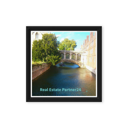 Beautiful Canel Framed canvas with realestatepartner24 with house Logo