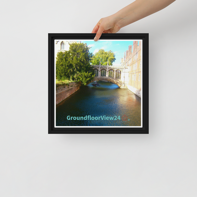 Beautiful Canel Framed canvas with groundfloorview24 with House Logo