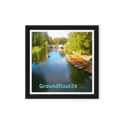Beautiful Nature Framed canvas with Groundfloor24 with House Logo