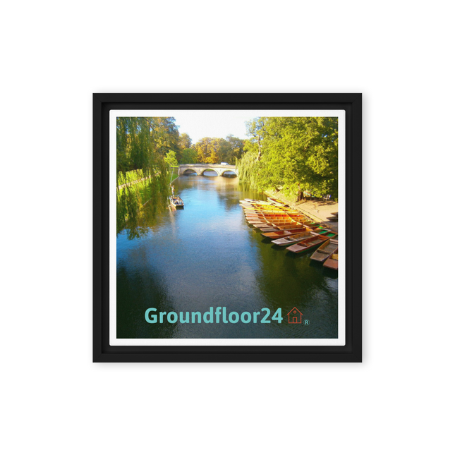 Beautiful Nature Framed canvas with Groundfloor24 with House Logo