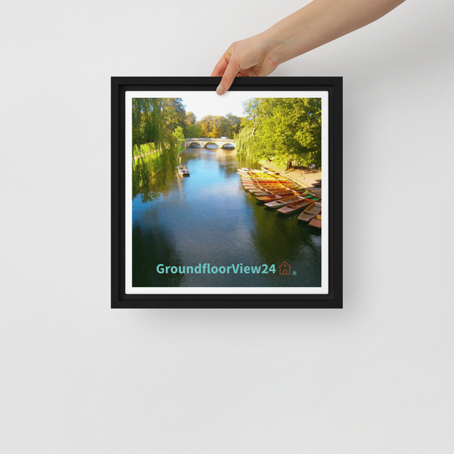 Beautiful Nature Framed canvas with groundfloorview24 with House Logo
