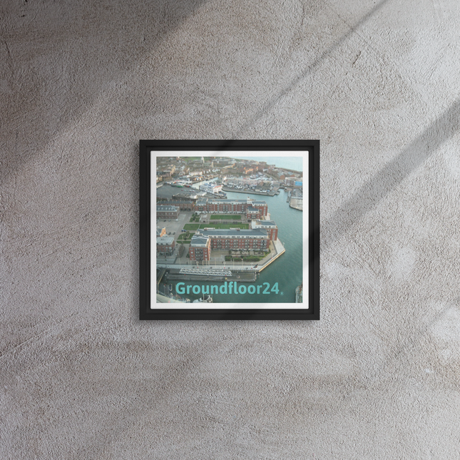 Nice City Framed canvas with Groundfloor24 without House Logo