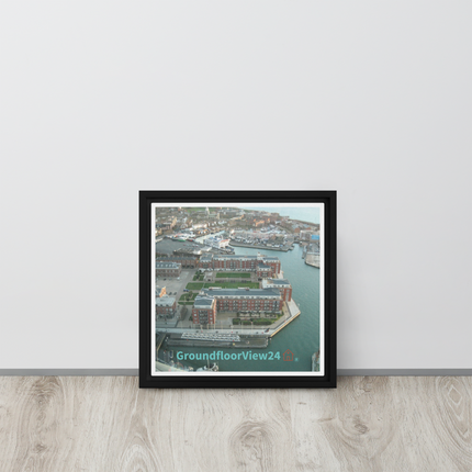 Nice City Framed canvas with groundfloorview24 with House Logo