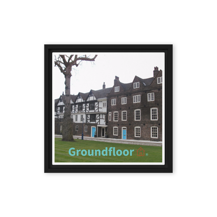 Beautiful Palace Framed canvas with Groundfloor with House Logo