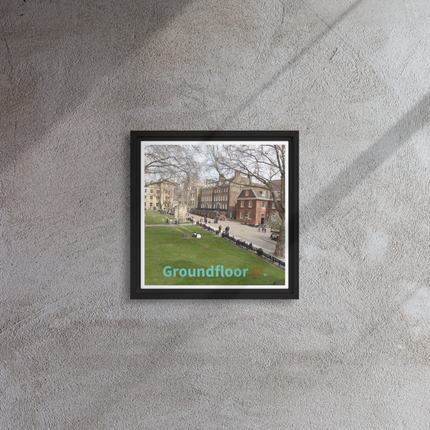 Beautiful Park Framed canvas with Groundfloor with House Logo