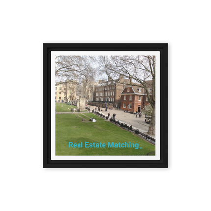 Beautiful Park Framed canvas with realestatematching without key Logo