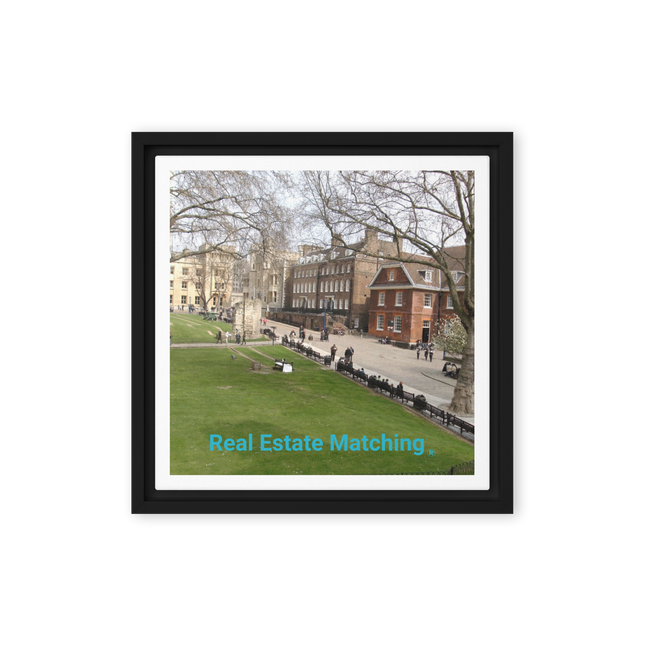 Beautiful Park Framed canvas with realestatematching without key Logo
