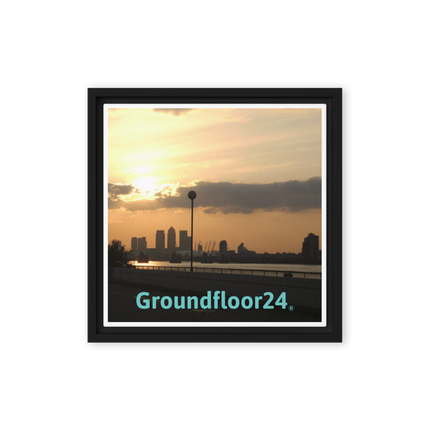 Majestic Sunset Framed canvas with Groundfloor24 without House Logo