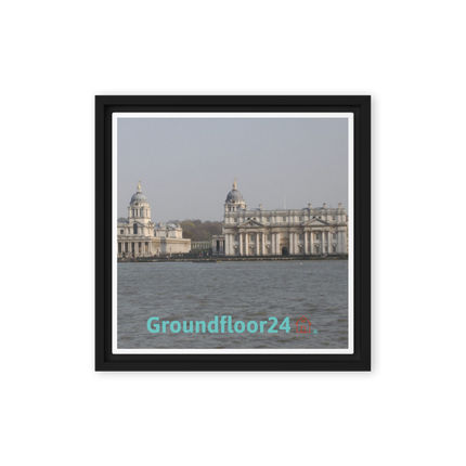 Riverside Beauty Framed canvas with Groundfloor24 with House Logo