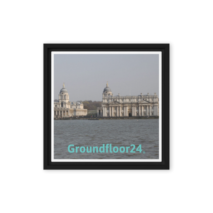 Riverside Beauty Framed canvas with Groundfloor24 without House Logo