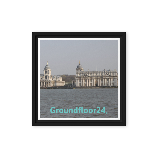 Riverside Beauty Framed canvas with Groundfloor24 without House Logo