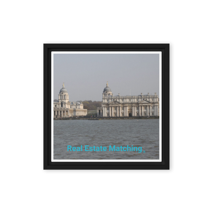 Riverside Beauty Framed canvas with realestatematching without key Logo