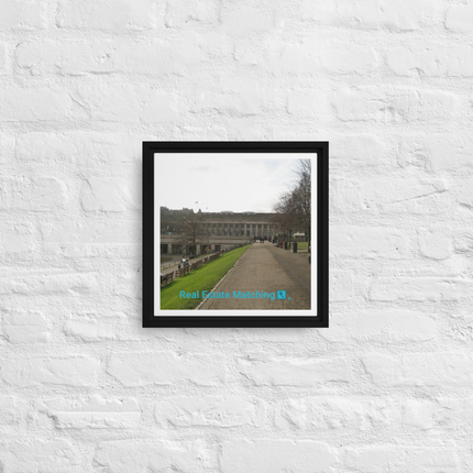Majestic Palace Framed canvas with realestatematching with key Logo
