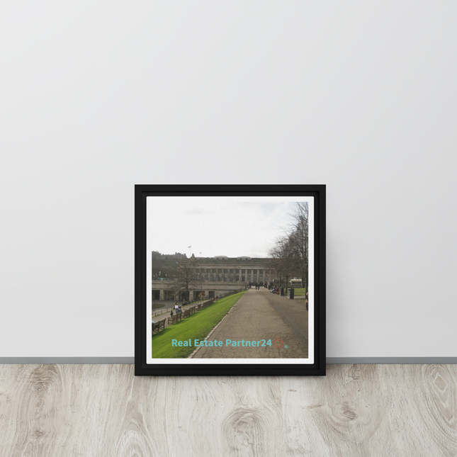 Majestic Palace Framed canvas with realestatepartner24 with house Logo