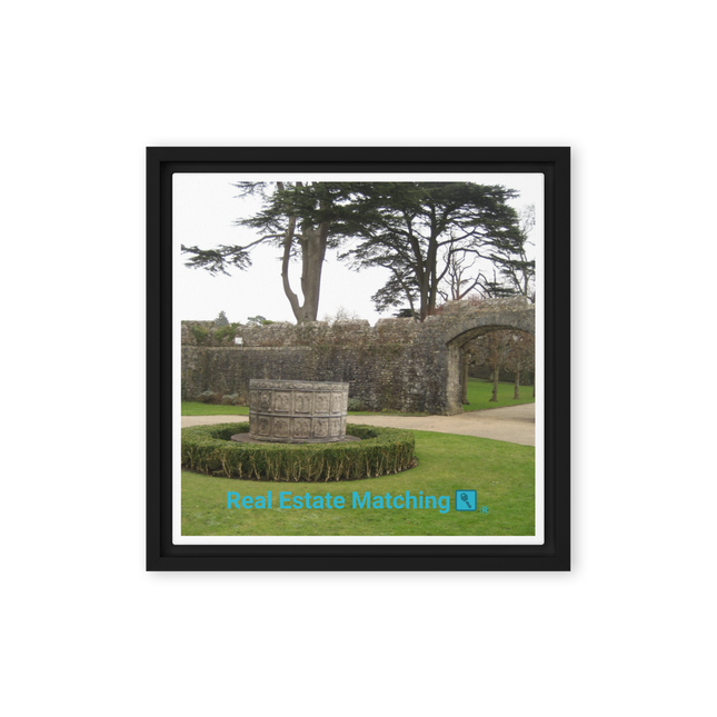 Nature's Wonders Framed canvas with realestatematching with key Logo