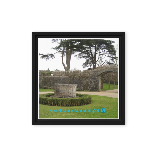 Nature's Wonders Framed canvas with realestatematching24 with key Logo