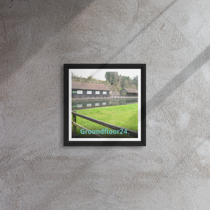Lakeside Serenity Framed canvas with Groundfloor24 without House Logo