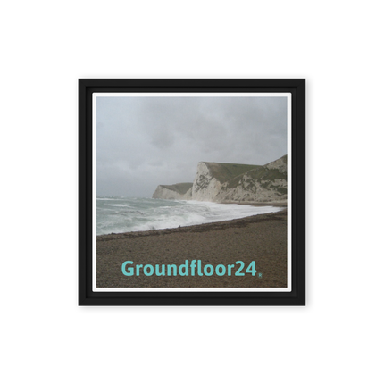 Waves and Sand Framed canvas with Groundfloor24 without House Logo