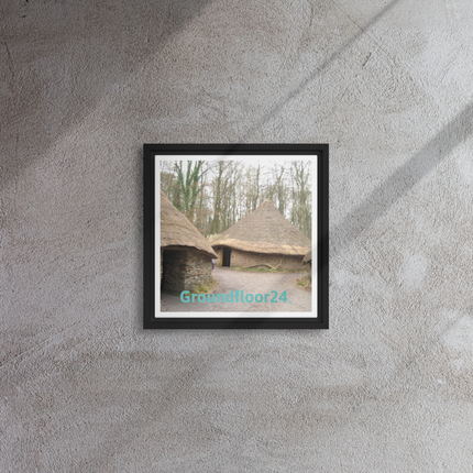 Village Charm Framed canvas with Groundfloor24 without House Logo