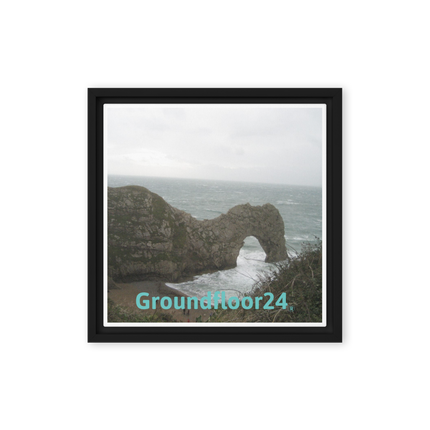 Coastal Escape Framed canvas with Groundfloor24 without House Logo