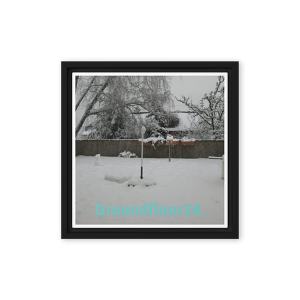 Winter Wonderland Framed canvas with Groundfloor24 without House Logo