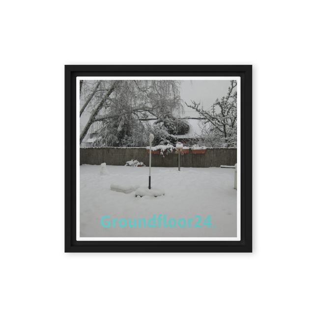 Winter Wonderland Framed canvas with Groundfloor24 without House Logo