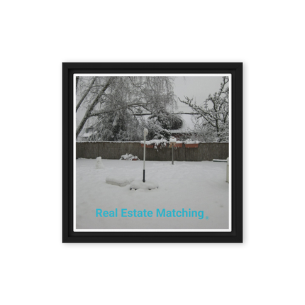 Winter Wonderland Framed canvas with realestatematching without key Logo