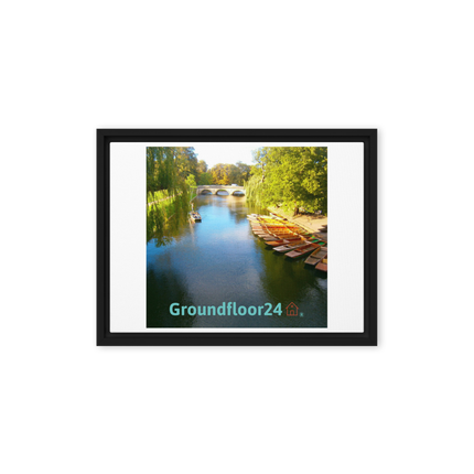 Beautiful Nature Framed canvas with Groundfloor24 with House Logo